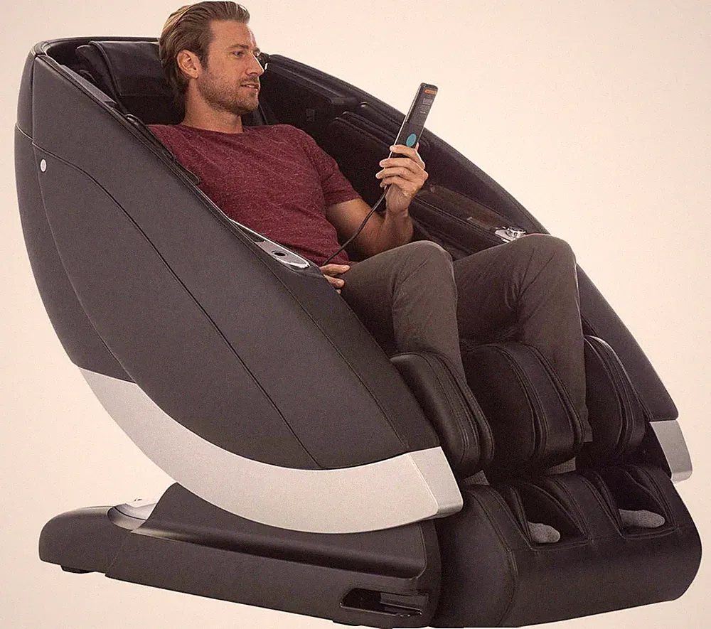 Black Human Touch Super Novo Zero Gravity 4D S & L Track Massage Chair Recliner