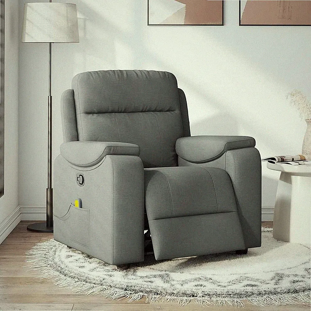 Electric Recliner Chair with Massage Function and Adjustable Features vidaXL