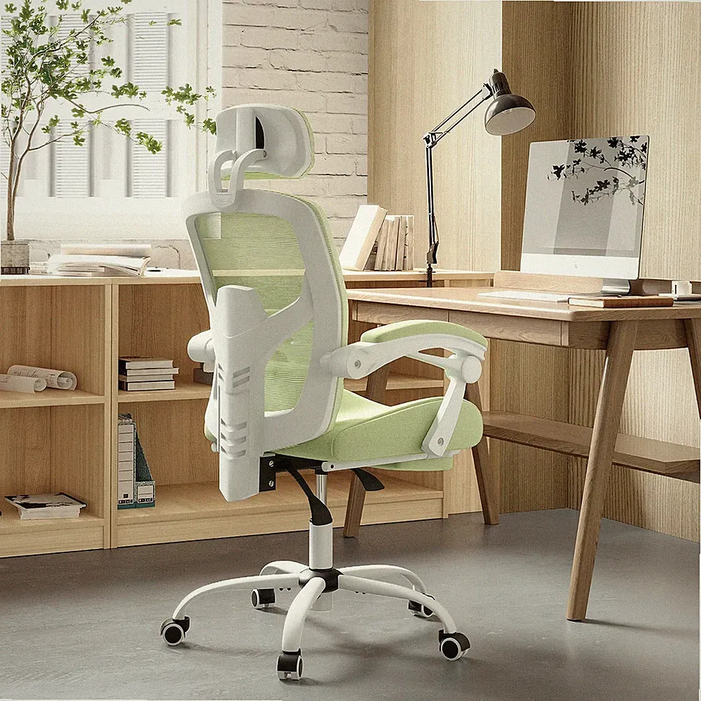 Home Office Desk Chair with Footrest, High-Back Mesh Rolling Swivel Reclining...