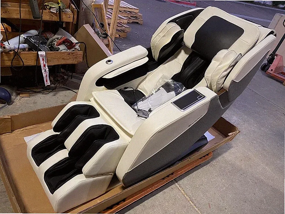 Human Touch WholeBody Rove Massage Chair Recliner with heat stretch Moon Cream