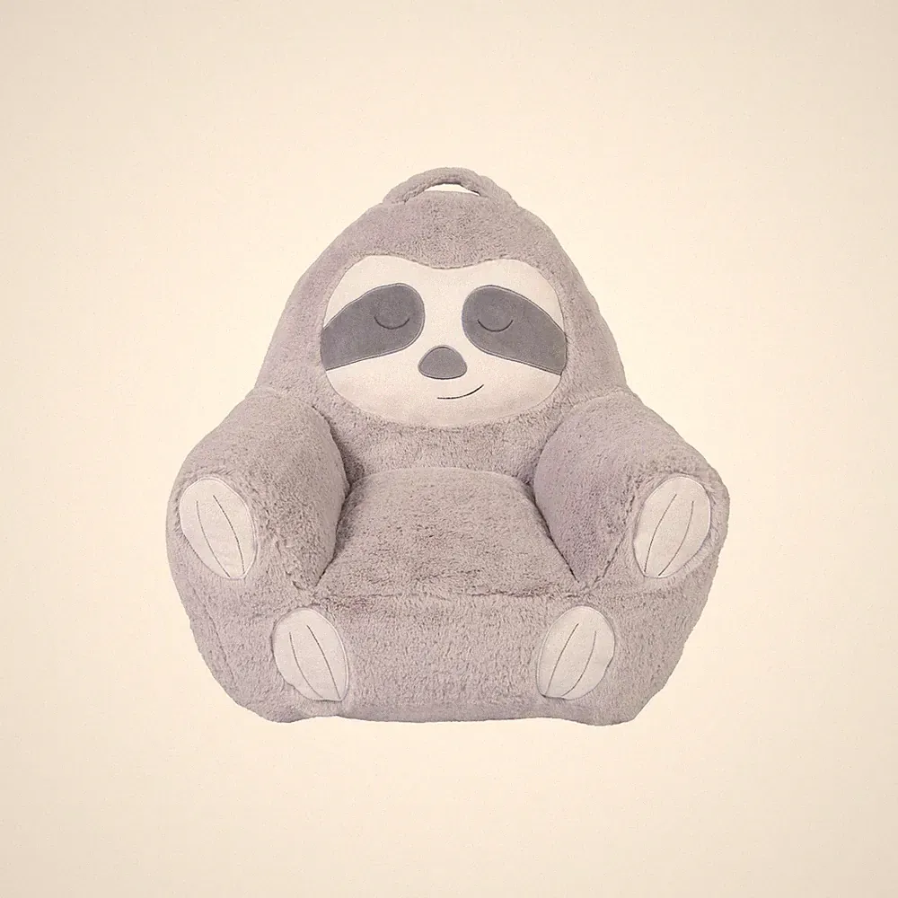 Sloth Toddler Plush Character Kids Chair Comfy Pillow Chair for Boys and Girl...