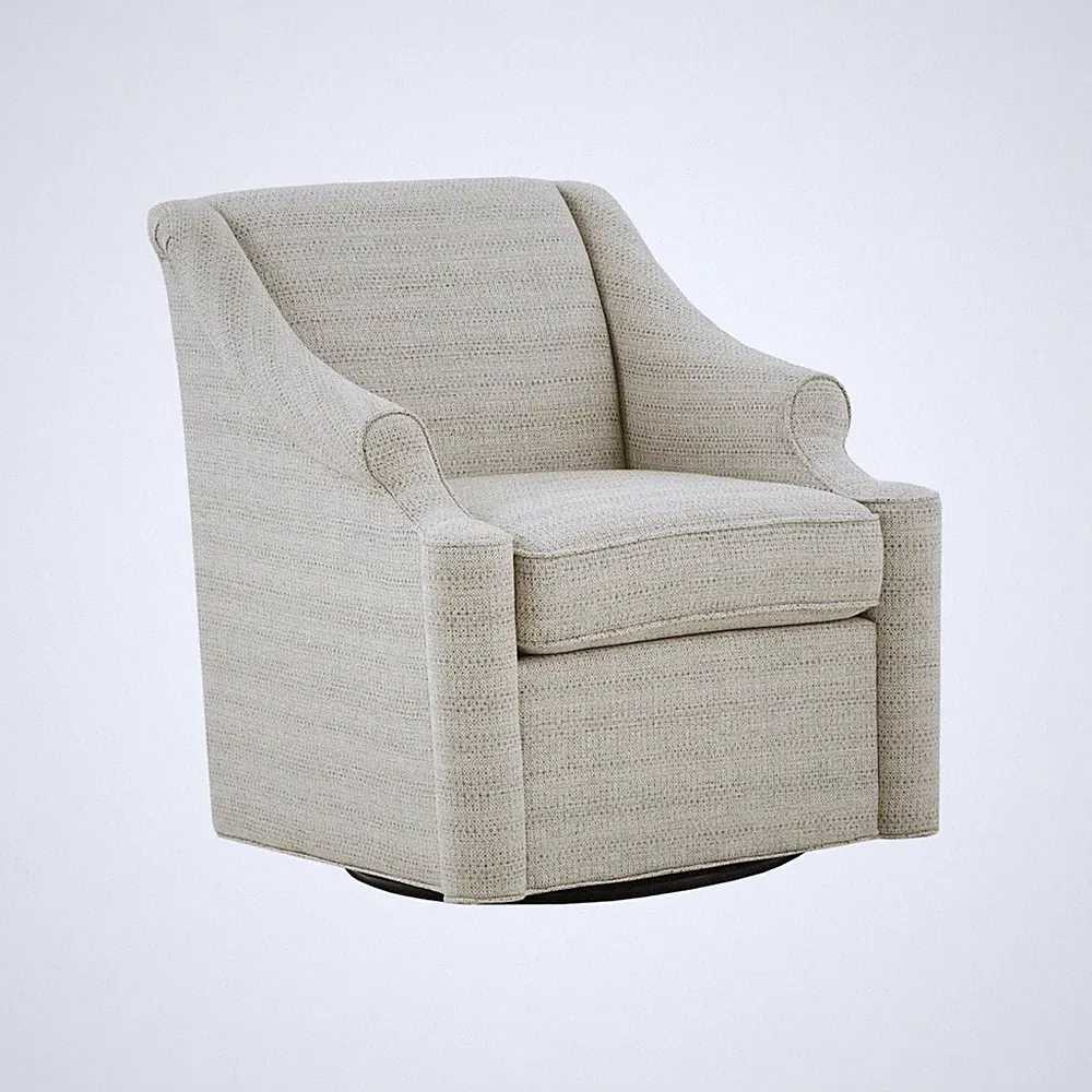 Swivel Glider Chair for Living Room, High Back Bedroom Lounge Foam Seat Cushi...